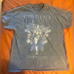 NIRVANA Blue Graphic Tee